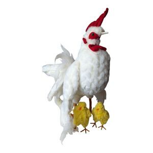 Mark Roberts Rooster Chicks Chicken Realistic Soft Figures Life Size Animal Farm